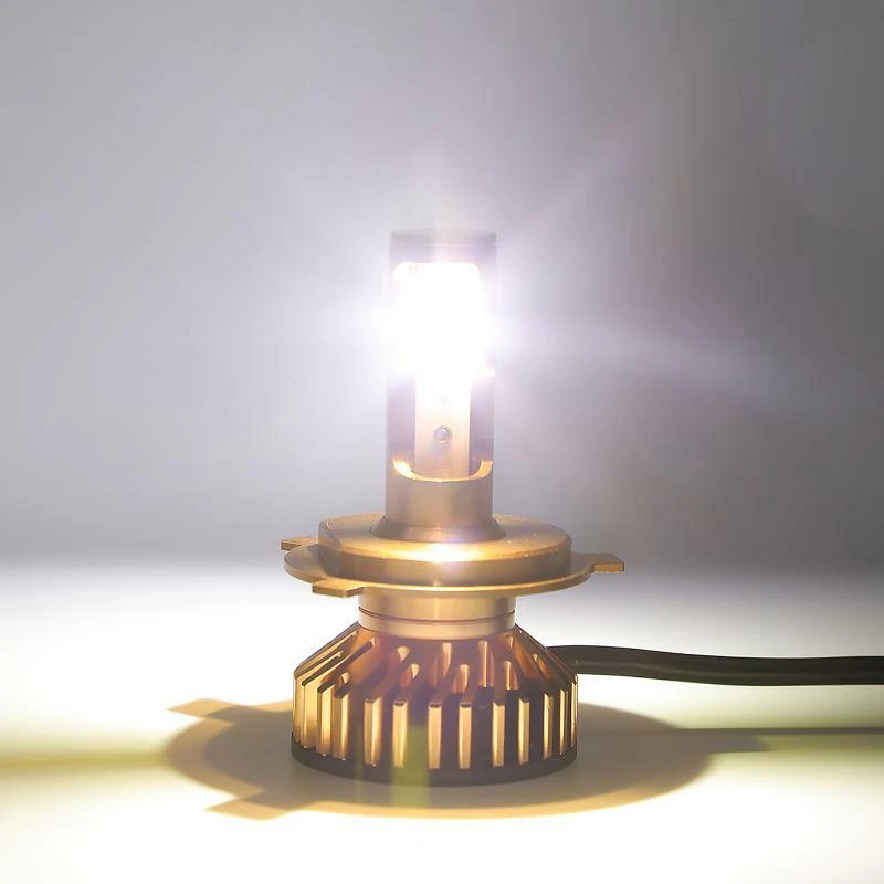 AUXBEAM H4 9003 Motorcycle LED Headlight Hi/Low Beam 6000K Bulb Fan Cool 5000LM - Image 2 of 4