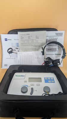 Hillrom Welch Allyn AM282 Manual Audiometer 28200 WA AM282 w/ case