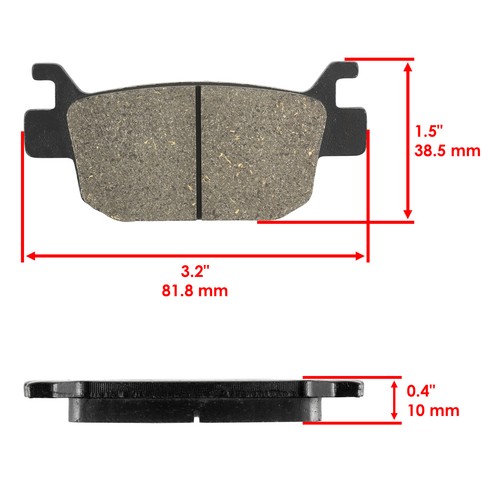 Front Left & Right Brake Disc w/ Pads Honda FourTrax Rincon TRX680FGA 2006-2009 - Foto 3 di 8