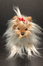 Vintage FAO SCHWARZ Yorkshire Terrier Yorkie Puppy Dog Realistic 12 Plush.