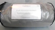 Threshold 55" x 80" Microplush Weighted Blanket with Removable Cover Gray