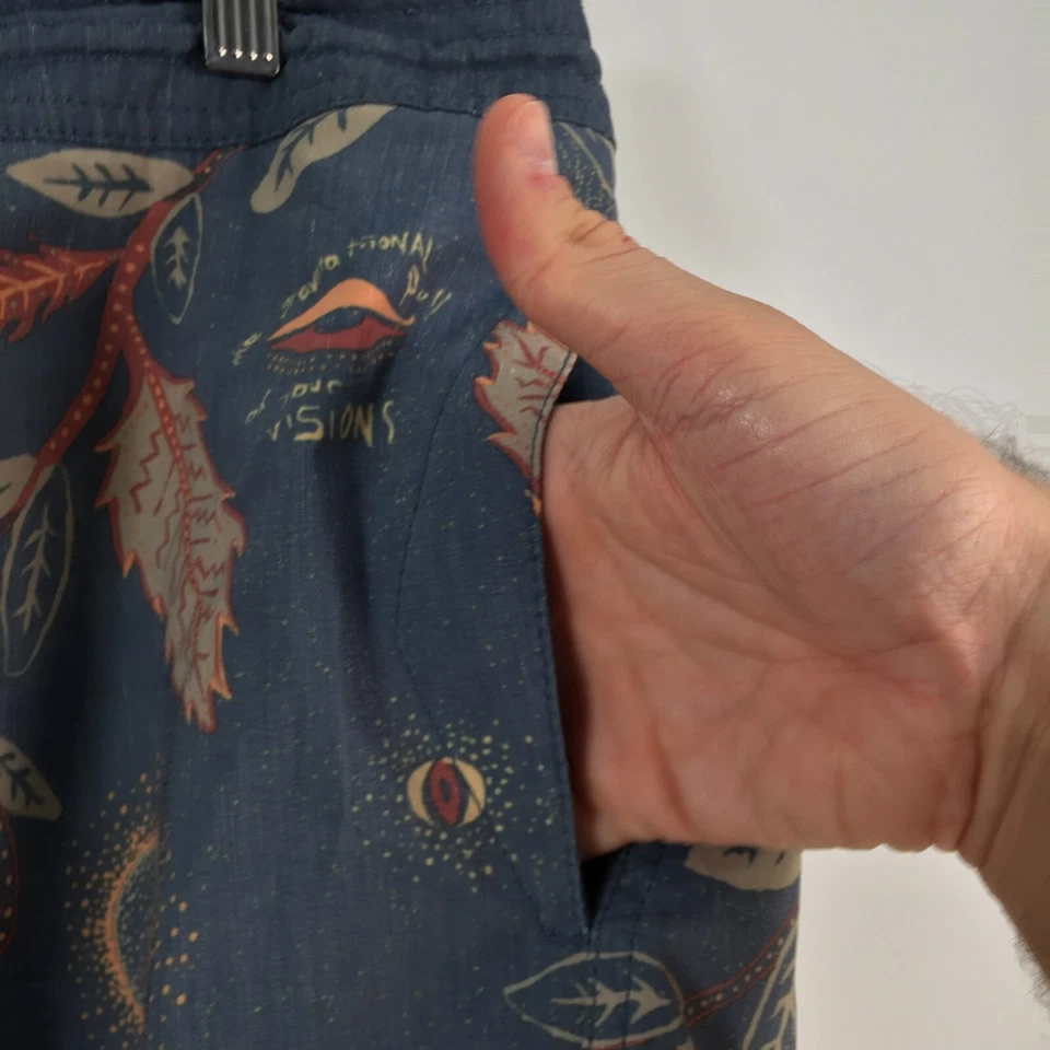 Volcom mens board shorts size 38 multicolour floral pockets swim 082071 - Image 3 of 4