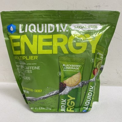 Liquid IV Energy Multiplier 26-Pack | Blackberry Lemonade & Strawberry Kiwi