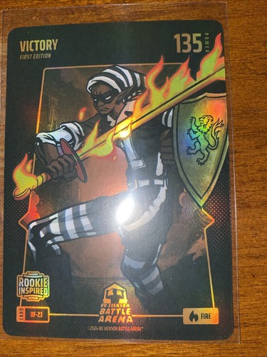 2024 Bo Jackson Battle Arena BF-23 Fire BattleFoil Rookie Victor Wembanyama Rc