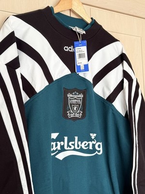 Liverpool 1st長袖 ユニフォーム Adidas x Liverpool FC 95/96 Away Crew Sweatshirt - LARGE - Brand