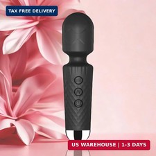 Upgraded Rechargeable Handheld Mini Massager Quiet Vibration Wand with 20 Modes