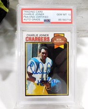 1979 TOPPS #419 HOF CHARLIE JONER PSA/DNA CERTIFIED GEM MINT 10 BLUE SIGNATURE