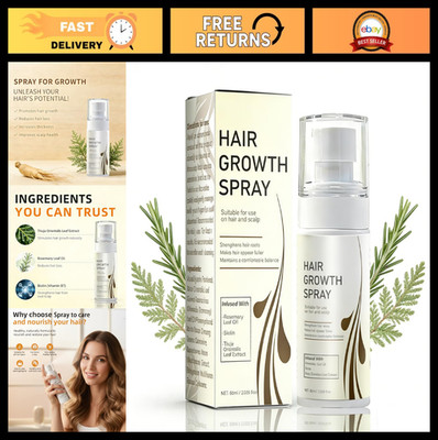 Hair Growth Spray with Rosemary Oil & Biotin, Non-Greasy Formula, 60ml - Prevent