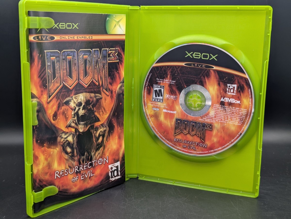 Doom 3: Resurrection of Evil ( Microsoft Xbox ) CIB - Mint Disc