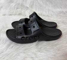 Crocs Adult Baya Two-Stap Slide Sandals Black Women s 6 Mens 8