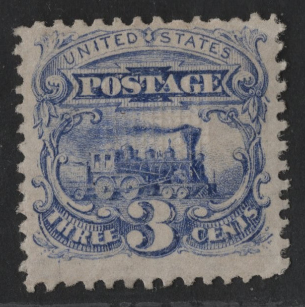 US 1869 SCOTT #114 3 CENTS O.G. MINT NEVER HINGED NICELY CENETERD FRESH COLOR