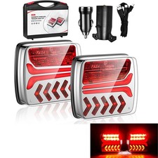 Wireless Magnetic Trailer Lights   Rechargeable LED TailLight Kit For Trailer
