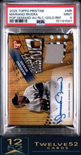 2025 Topps Pristine Popular Demand Auto Relic Mariano Rivera Gold /50 9 PSA