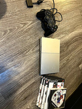 Sony PlayStation 2 Slim Silver Console tested and working