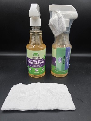 Carvida Stain & Odor Eliminator 16oz   2 Pack   NIP