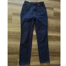 Wrangler Vintage Jeans Womens 14 Blue High Rise Relaxed Fit Tapered Denim 80s