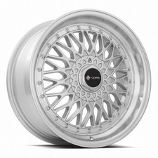 Vors Vr3 15x8 4x108 32 Silver Machine Lip Chrome Rivet Wheel Rim Vors Vr3 15x8 4x108 32 Silver Machine Lip Chrome Rivet Wheel Rim