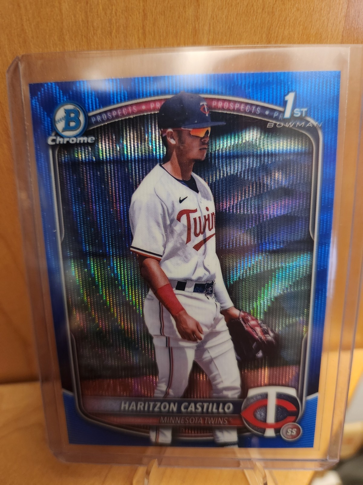 2025 Bowman Chrome Haritzon Castillo 1st Blue Wave Refractor /150 Twins