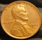 1941 P Lincoln Wheat Penny Cent! Great Condition
