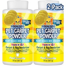 Bodhi Dog Natural Carpet Deodorizer Powder - Dry Pet 20 Ounce Pack of 2 