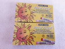 Cray-Pas Junior Artist Student Quality Oil Pastels 16pk - 2 boxes new and sealed