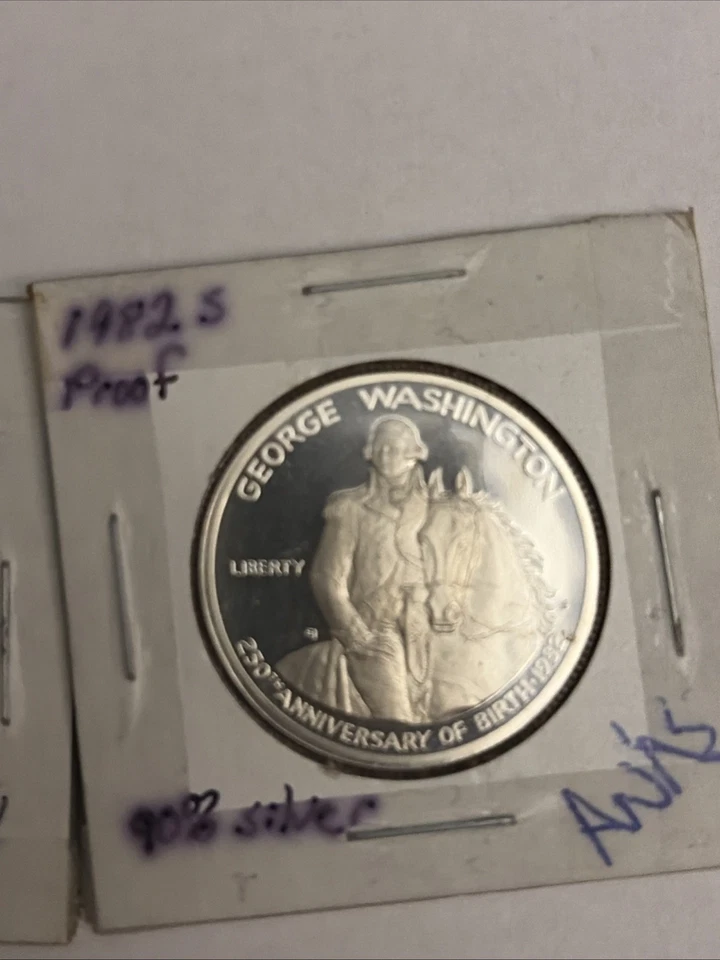 Silver George Washington 250th Anniversary Half Dollar Commemorative Coin Silver - Image 3 of 4