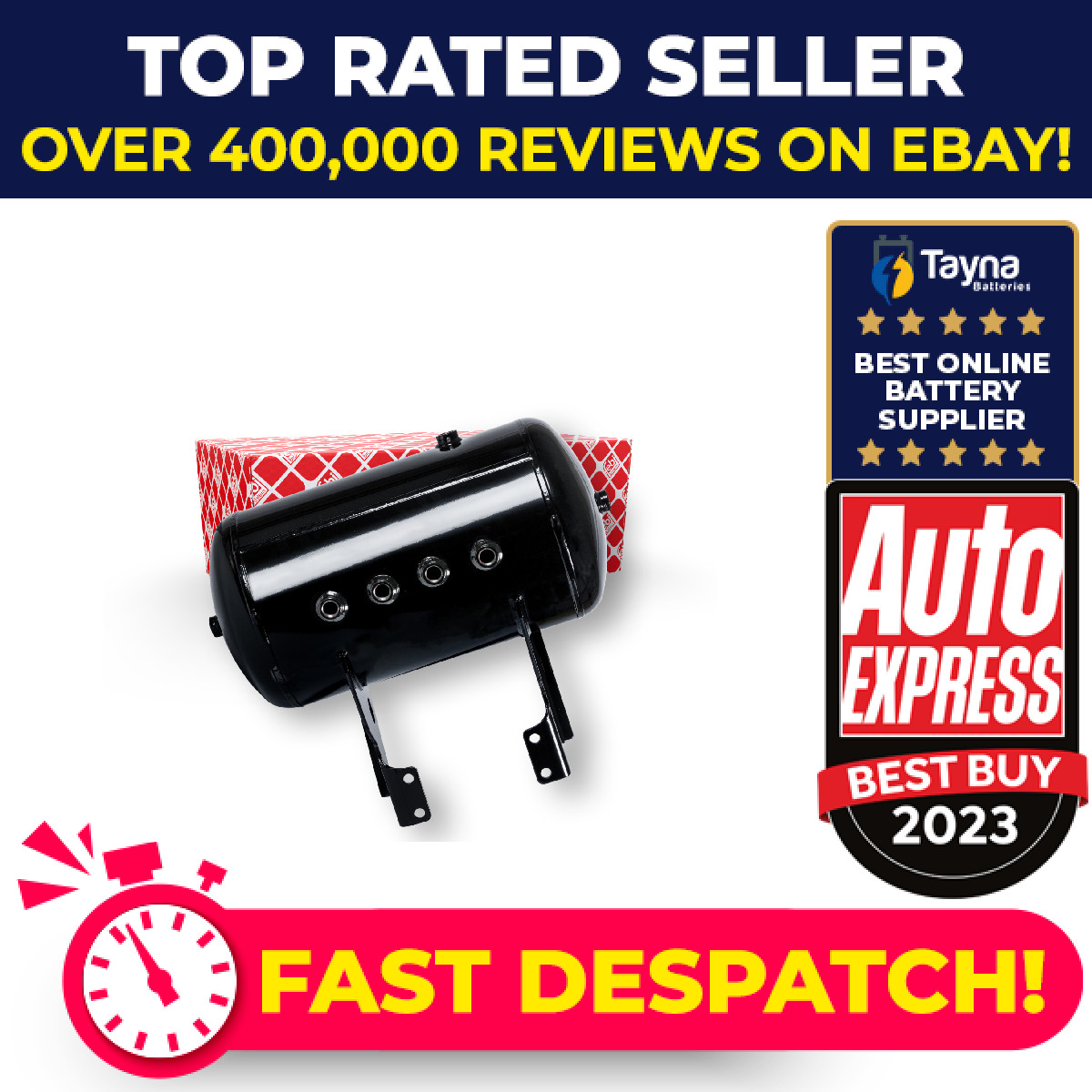 Air Tank, compressed-air system Lower 106058 Febi 1685296 1691625 Quality New