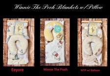 Winnie The Pooh/Eeoyre Baby Blanket with Neck Pillow. NWT