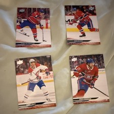 Upper Deck 2024-25  Series 1 Montreal Canadiens NHL Card Lot 8 Slafkovsky Suzuki