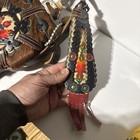 Bavarian Handmade Leather/Animal Hair Folklore Canteen Flask — photo 4
