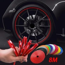8M Trim Strip Car Rim Protection Wheel Hub Ring Moulding Decoration Edge