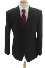 Charles Tyrwhitt Mens Wool Blazer Gray Button Size 40