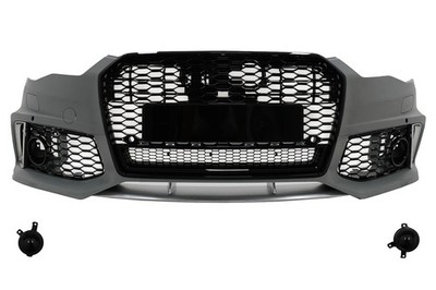Stoßstange für Audi A6 C7 4G 2015-2018 RS6 Look Mit Kühlergrill Wabengitter