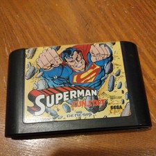 Superman (Sega Genesis, 1992)  authentic cartridge WORKING 