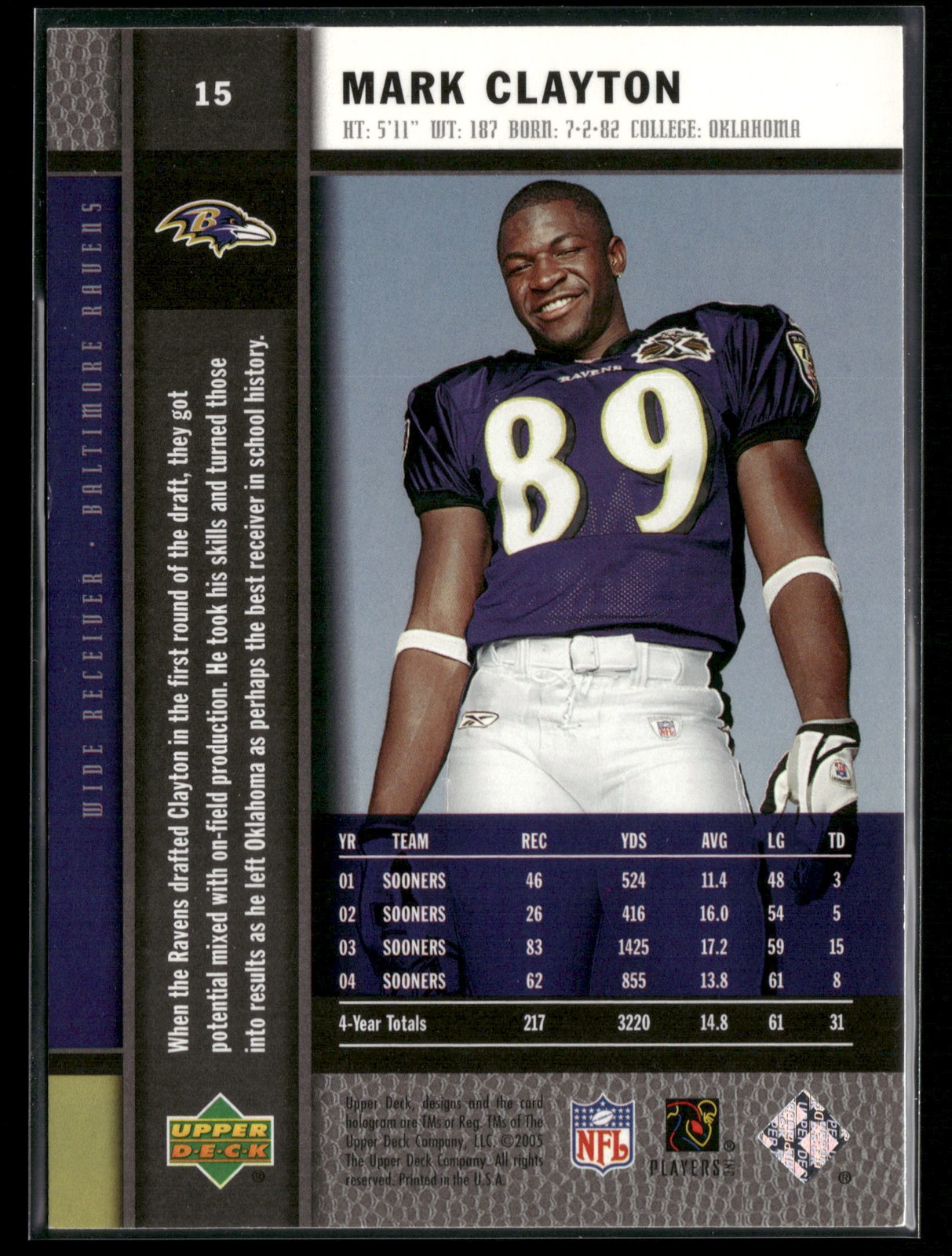 2005 Upper Deck Rookie Premiere #15 Mark Clayton
