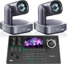 4K NDI PTZ Camera and Controller Bundle, AI Tracking Hdmi/Usb3.0/Lan/Poe12X 4K N