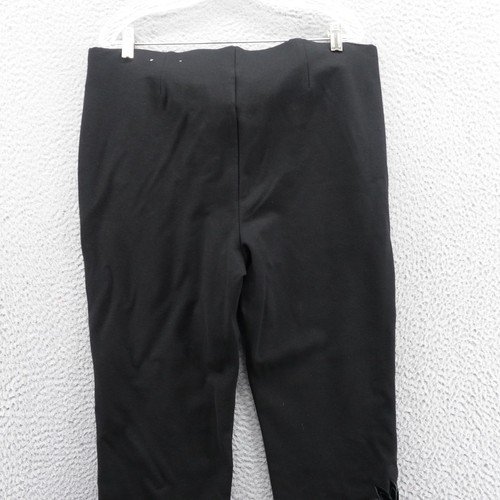 Chicos Juliet 360 Samt Blumenapplikation Knöchelhose Größe 3 US 16 schwarz Damen - Bild 4 von 13