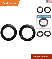 Versatile 2 Pack Black 1" Speaker Adapter Spacers for Easy Car Installations