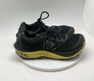 Topo Athletic MTN Racer 3 Shoes Mens 9.5 Black Lime Trail Running Athletic Shoes
