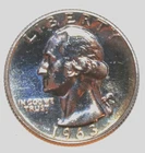 1963-P Washington Quarter - PROOF - #9144D - FREE SHIPPING