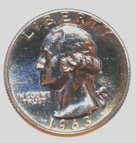 1963-P Washington Quarter - PROOF - #9144D - FREE SHIPPING