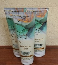 Bath  Body Works Emerald Mist Body Cream - Lot 3 Brand New RARE Discontinued
