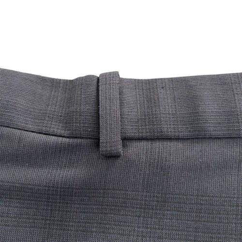 Perry Ellis 2pc Suit Mens 44S Charcoal Plaid Two Button Flat Front Pants 36/30 - Picture 17 of 18