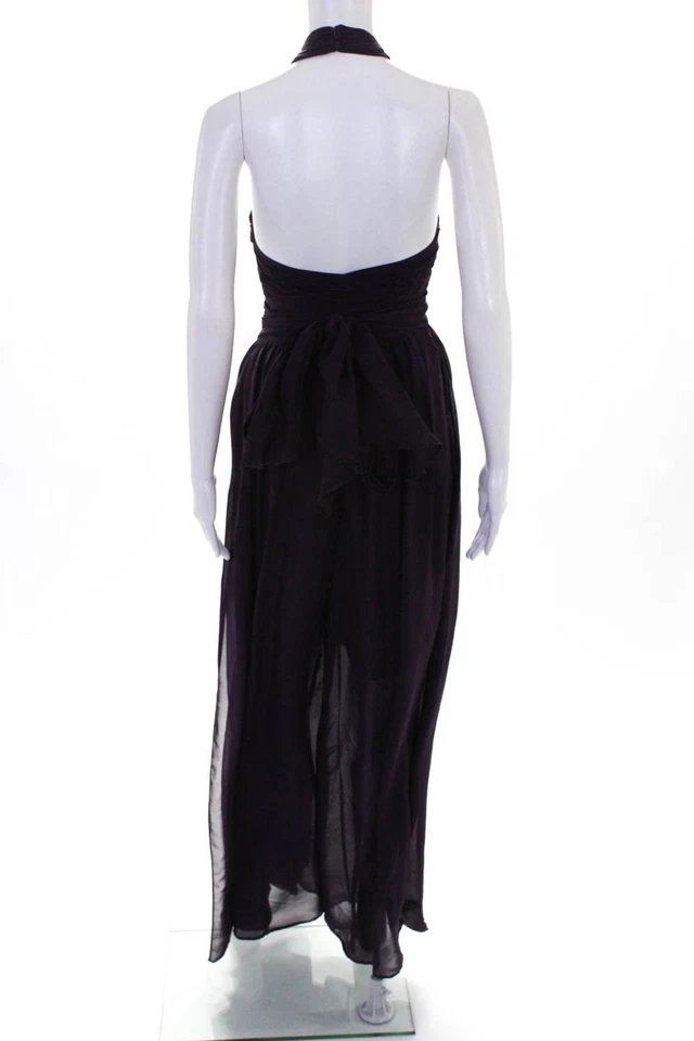 Mono para mujer Rachel Zoe halter top robbins púrpura talla 0 10271564 Foto 3 de 4