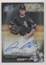 2017 Bowman Draft Chrome Pick Black Refractor 29/75 Gavin Sheets Auto 3a8