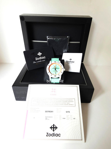 ZODIAC SWISS CERAMIC SUPER SEA WOLF COMPRESSION AUTO DIVER WATCH 41mm  ZO9592NIB