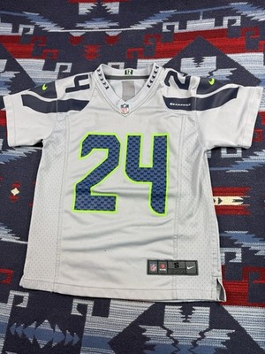 Marshawn Lynch #24 Seattle Seahawks Football Nike Gray Jersey