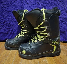 Sapient Mens Green & Black Snowboard Boots Winter Size 9, EU 42