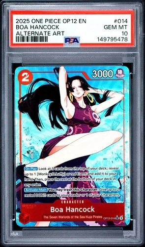 2025 One Piece OP12 EN Boa Hancock Alternate Art #014 PSA 10 GEM MINT