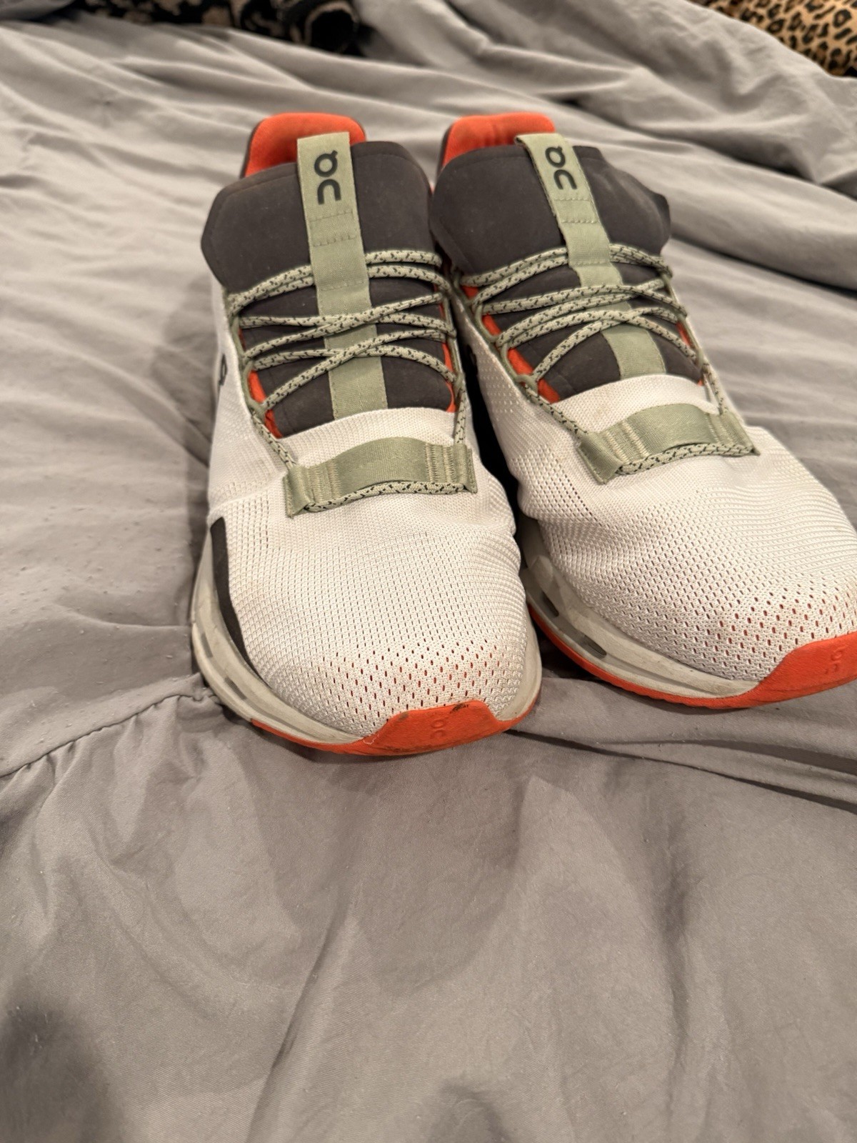 On Cloudnova Silver Orange Cloudtec Athletic Shoe… - image 2